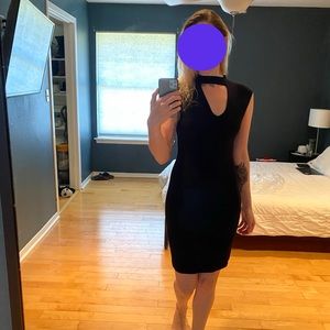 Jersey Knit Choker Dress